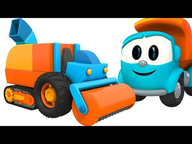 Leo the Truck & Kids Street Vehicles: Road Repair Machine - Car Cartoons for Children