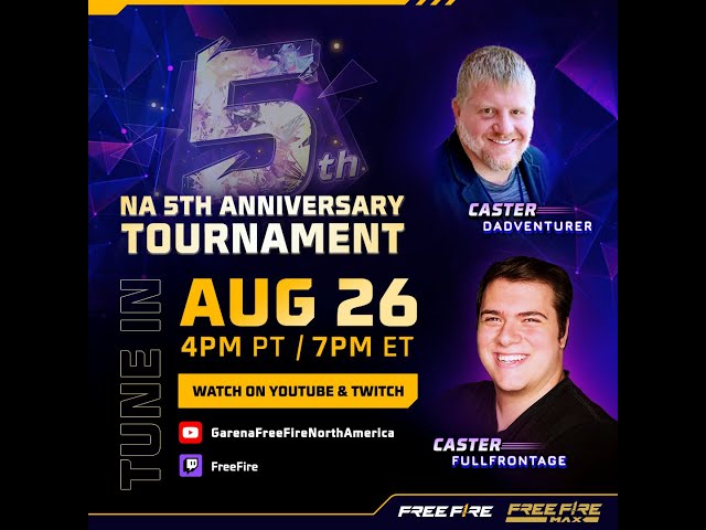 5th Anniversary Tournament | Free Fire NA