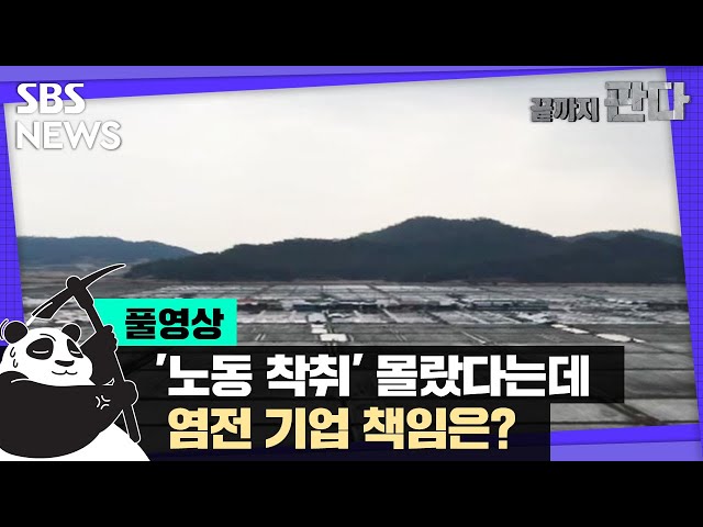 수상한 자금 거래…염전 기업 책임은? (풀영상) / SBS / 끝까지판다