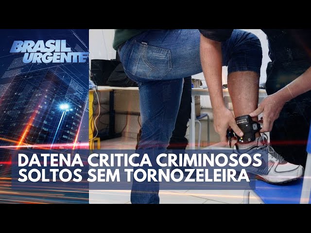 SÓ NO NOSSO: Datena critica criminosos soltos sem tornozeleira | Brasil Urgente