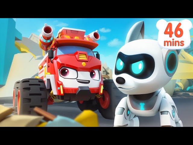 Earthquake Rescue Team | Rescue Robot Dog🐾 | Monster Cars | Kids Songs | Kids Cartoon | BabyBus