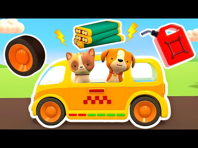 Helper cars repair the broken battery & the retro car. Full episodes & Helper cars cartoons for kids