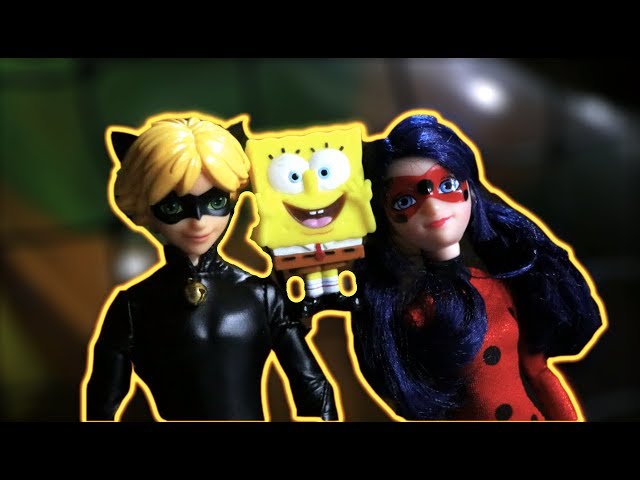 SpongeBob Meets Ladybug & Cat Noir - Toy Adventures Ep 13 | WWTV