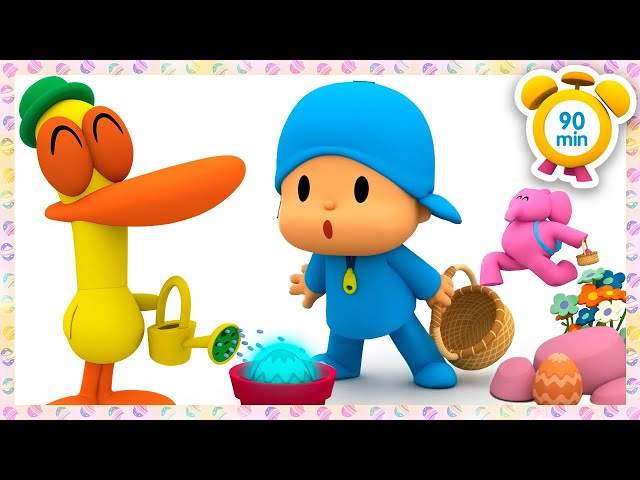 🥚 POCOYO ENGLISH - The Easter Egg Hunt Challenge Begins [90 min] Full Episodes |VIDEOS and CARTOONS