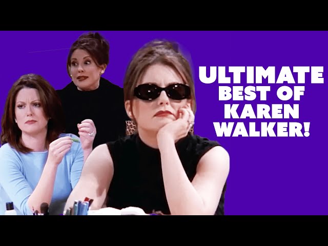 karen walker being an icon for 18 minutes 35 seconds straight | Will and Grace | Comedy Bites
