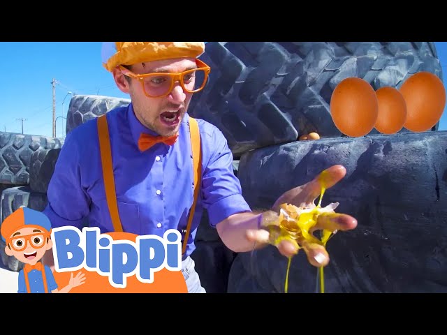 Learn Verbs with Blippi |  Educational Digger Videos for Kids
