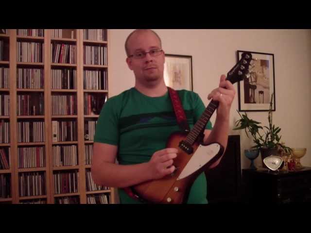 Finland's national anthem on distorted Electric Mandolin - Vårt land / Maame