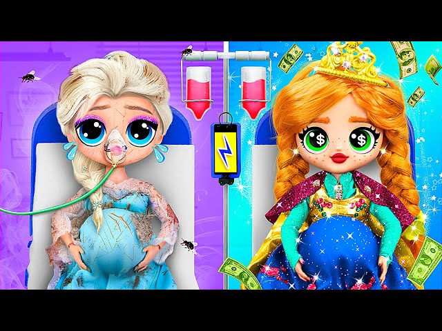 Rich Anna and Broke Elsa Became Mommies / 32 Frozen DIYs