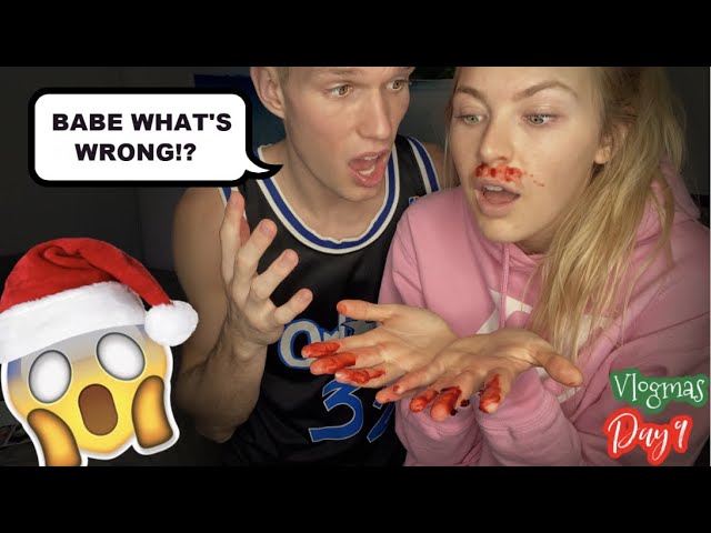 GETTING A BLOODY NOSE THEN PASSING OUT PRANK ON BOYFRIEND *CUTE REACTION*