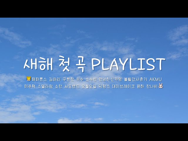 [PLAYLIST] 🐰2023년 가보자고🐰ㅣ☀️새해 첫 곡 ᴘʟᴀʏʟɪꜱᴛ☀️