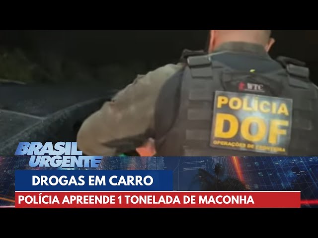 Polícia apreende 1 tonelada de maconha do PCC encontrada dentro em carro | Brasil Urgente