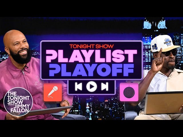 Playlist Playoff with Common and Pete Rock | The Tonight Show Starring Jimmy Fallon