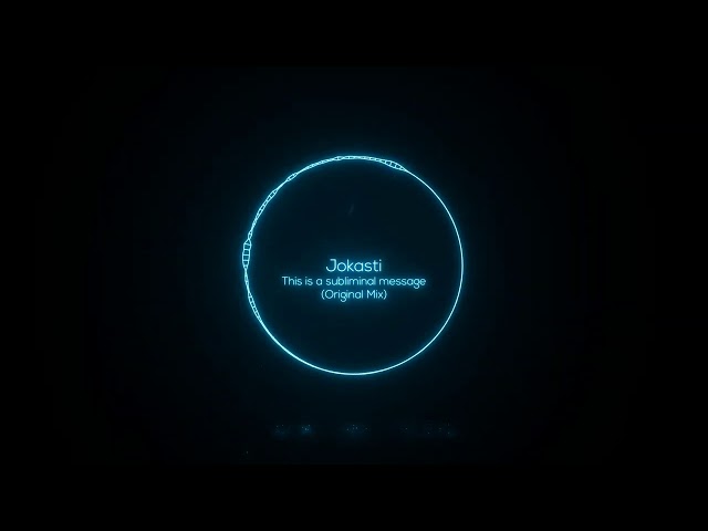 Jokasti - This Is A Subliminal Message (Original Mix) [Prodigal Son]
