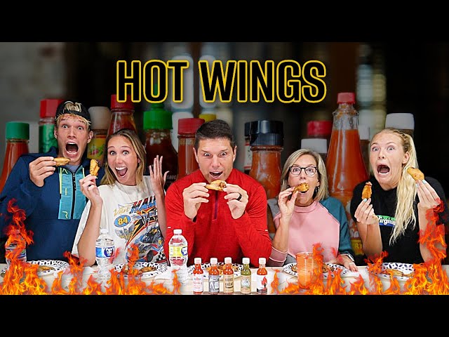 HOT WINGS CHALLENGE w/ MY FAMILY