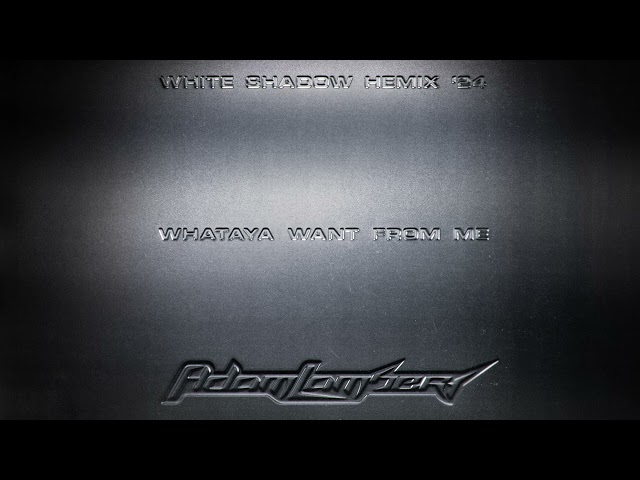 Adam Lambert - Whatya Want From Me (White Shadow Hemix '24) [Official Visualizer]