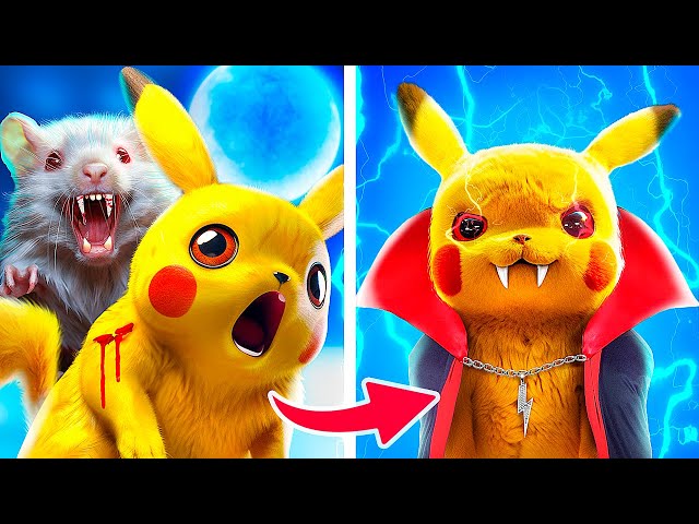 Vampire Bit Pikachu! Pokemon in Real Life!