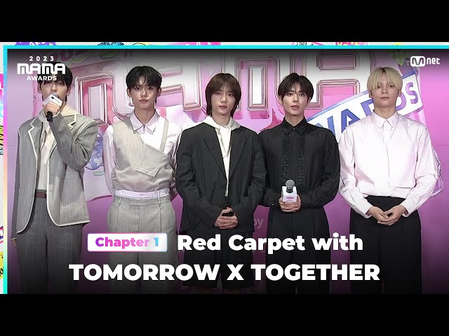 [#2023MAMA] Red Carpet with TOMORROW X TOGETHER (투모로우바이투게더) | Mnet 231128 방송