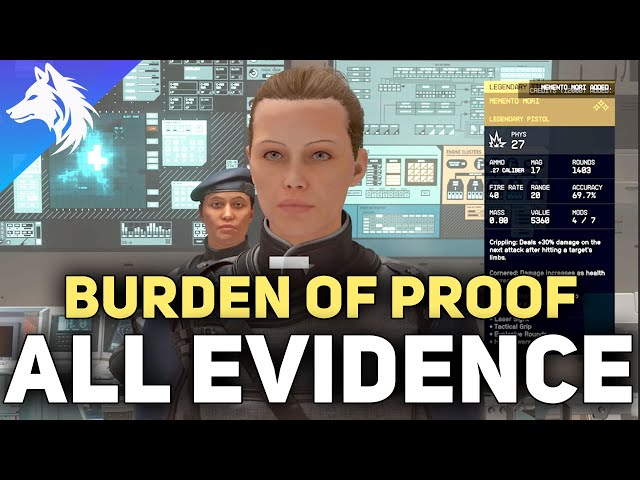 Starfield - All 20 Evidence Locations For Burden of Proof (Unique Legendary Weapon)