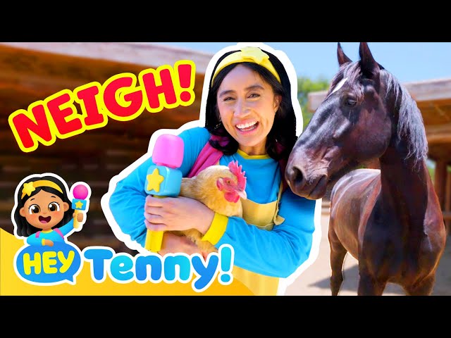 Learn Animal Sounds with Tenny | Farm Animals | Educational Video for Kids | Hey Tenny!