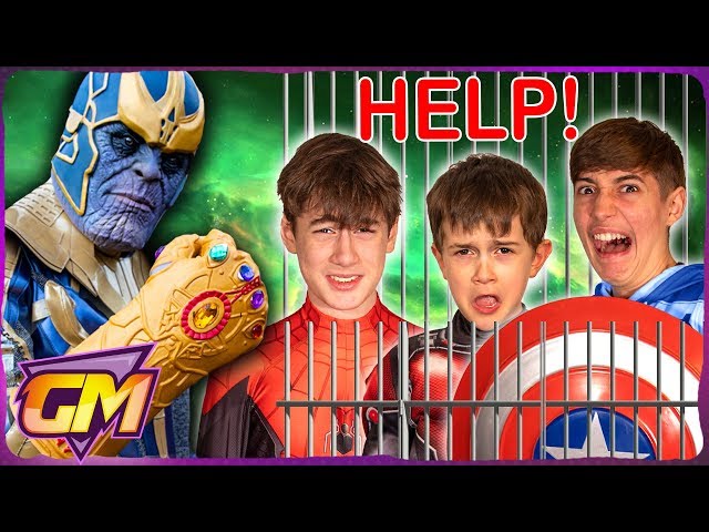Avengers Kids Vs Thanos - The Secret Escape Room Hideout!