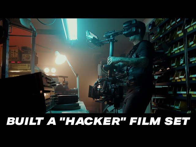 Shooting A Commercial In A Crazy Hacker Set!