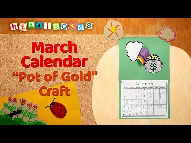 March Calendar - Crafts with Miss Kim