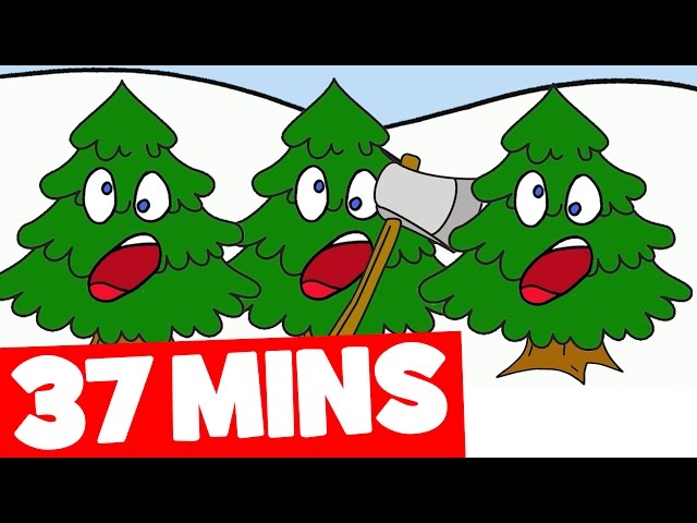 Three Christmas Trees Song and More | 37 mins Christmas Songs Collection for Kids