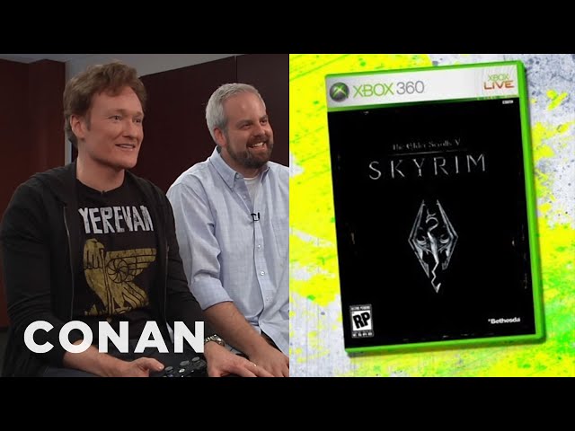 Conan O'Brien Reviews "Skyrim" - Clueless Gamer | CONAN on TBS