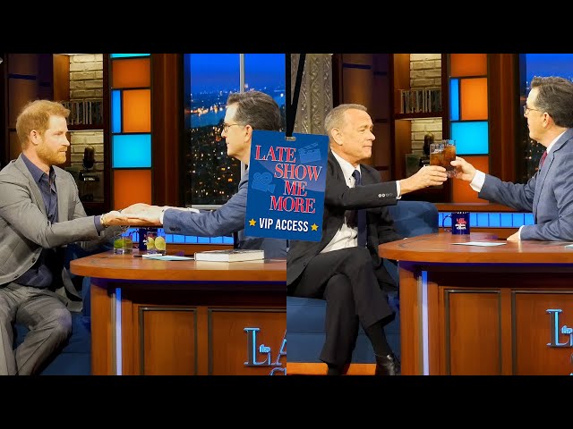 Late Show Me More: Backstage with Prince Harry & Tom Hanks!