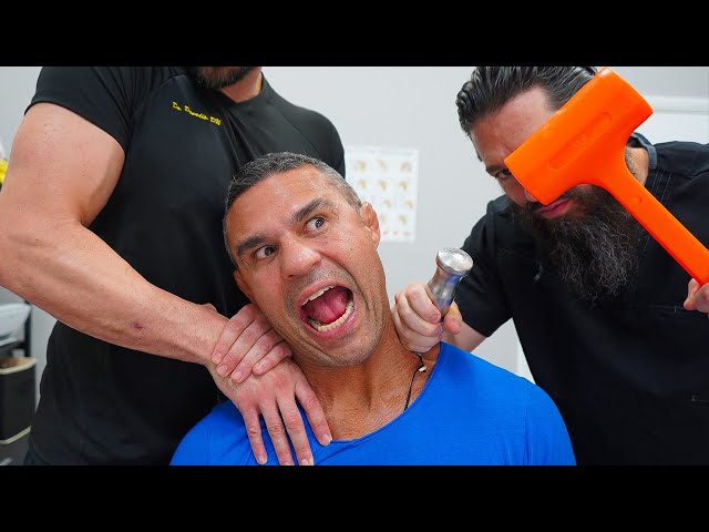 VITOR BELFORT gets *DISLOCATED RIB* Popped  Back In Place by Famous Chiropractor?!
