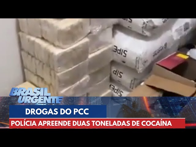 Polícia apreende duas toneladas de cocaína do PCC | Brasil Urgente