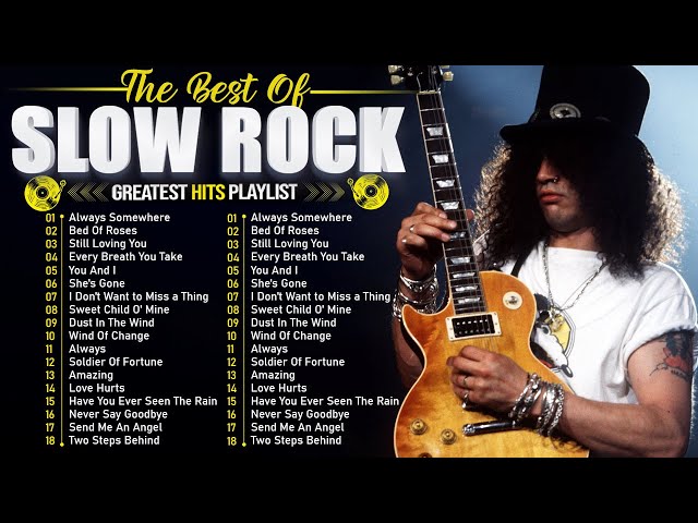 Aerosmith, Nirvana, Scorpions, Bon Jovi, GNR, Journey, Nazareth 💥 Best Slow Rock of All Time