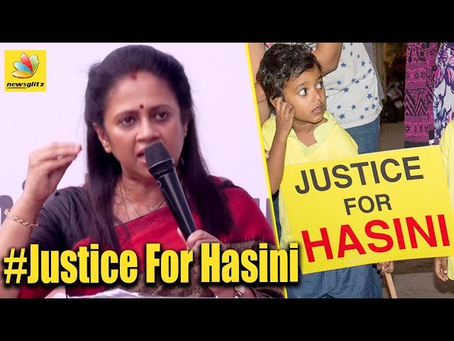 Justice for Hasini : Lakshmi Ramakrishnan speech | Chennai Girl Rape, Death Case
