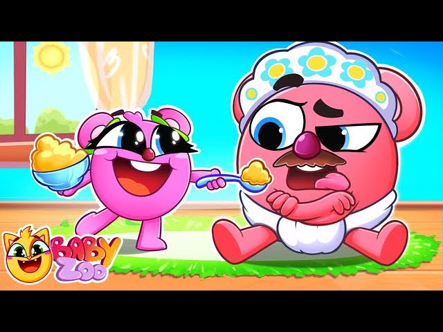 Daddy Became a Baby Song | Funny Kids Songs 😻🐨🐰🦁 And Nursery Rhymes by Baby Zoo