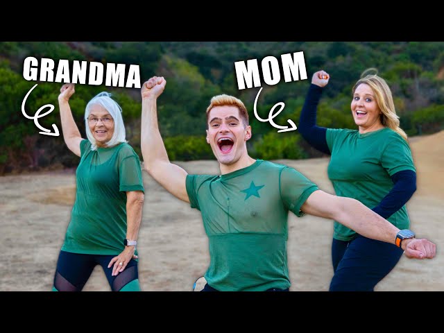 MOM and GRANDMA learn a Fitness Marshall dance in 24 HOURS (they FREAKED OUT)