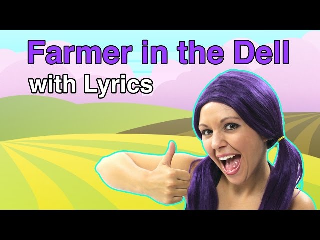 The Farmer in the Dell Nursery Rhyme with Lyrics on Tea Time with Tayla