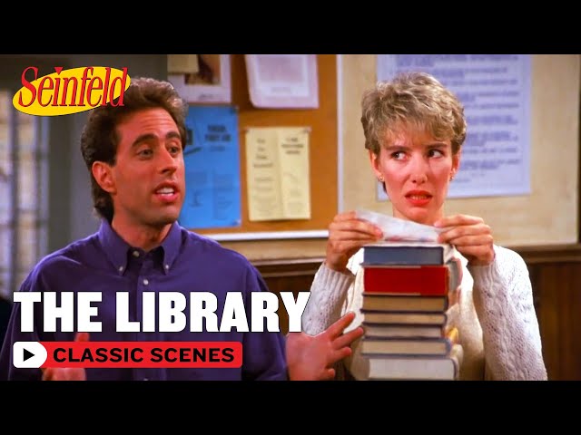 Jerry Has An Overdue Library Book | The Library | Seinfeld