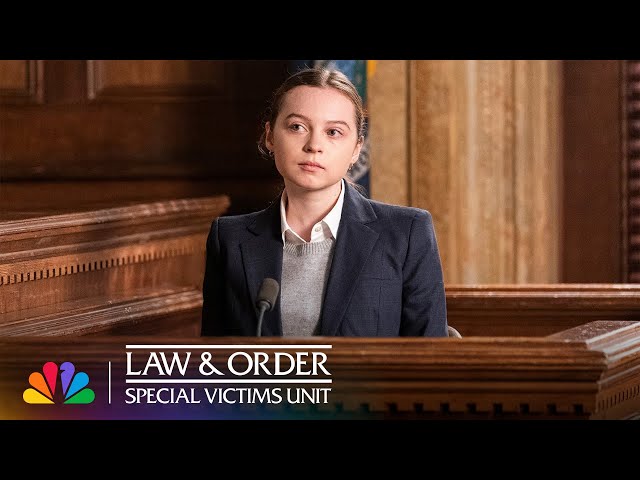 Benson Tells High School Rape Survivor to Not Give Up | Law & Order: SVU | NBC