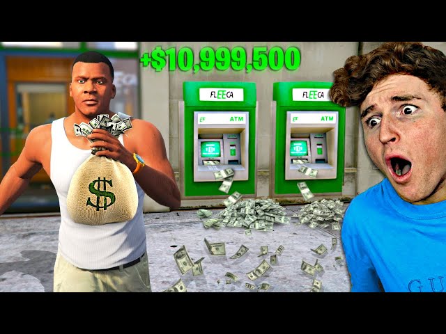 Robbing Every ATM In GTA 5.. (Millionaire Mod)