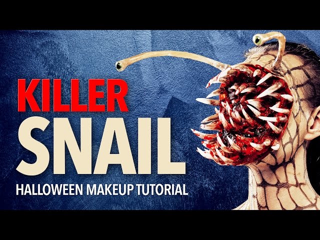 Killer snail Halloween makeup tutorial