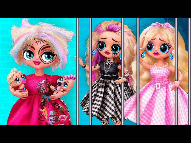 Fancy and Rock Barbie Lost Their Children / 34 LOL Surprise DIYs