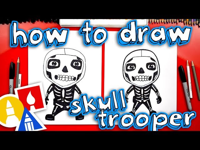 How To Draw The Skull Trooper From Fortnite
