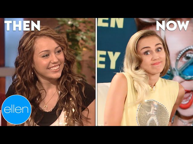 Then and Now: Miley Cyrus's First and Last Appearances on 'The Ellen Show'