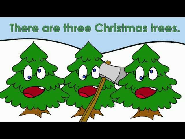 Three Christmas Trees | Christmas Songs for Kids
