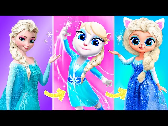 Disney Princesses in My Talking Angela Universe / 30 LOL OMG DIYs