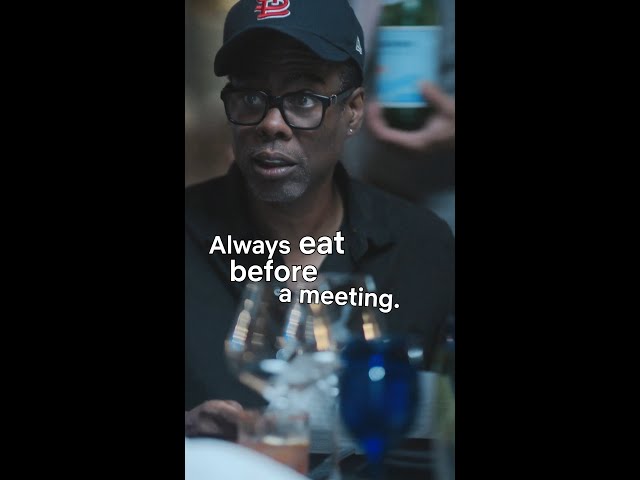 don't go into a meeting hungry #ChrisRock