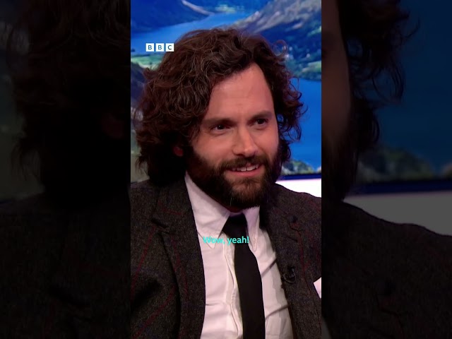 Who knew Penn Badgley can do a Cockney accent! 🤣 #TheOneShow #iPlayer