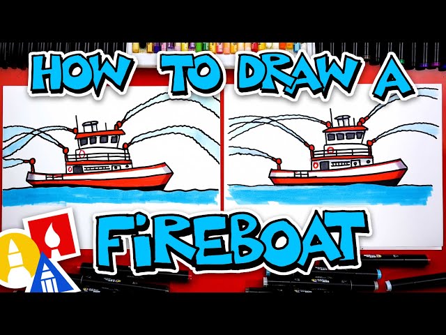 How To Draw A Fireboat