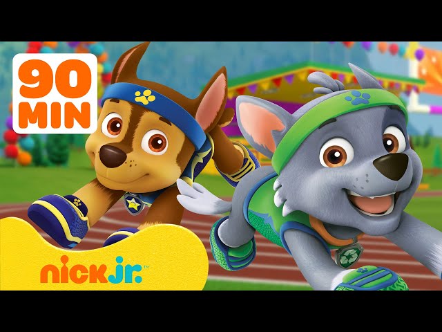 PAW Patrol Best Sports Rescues! #2 🏃‍♀️ 90 Minute Compilation | Nick Jr.