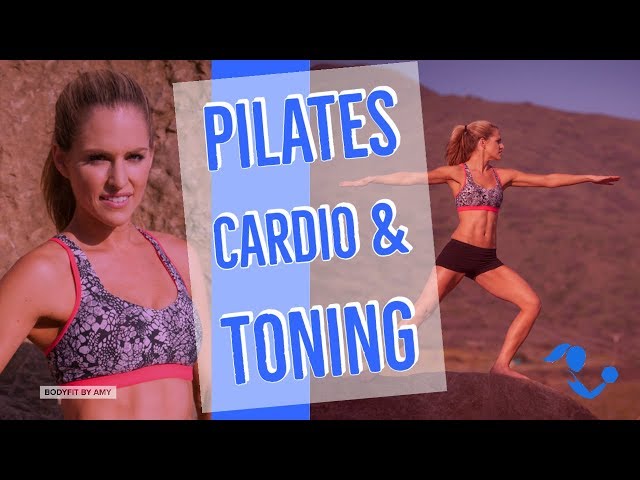 23 Minute Pilates Cardio and Toning Workout---No Equipment Standing Barre Sculpting & Cardio